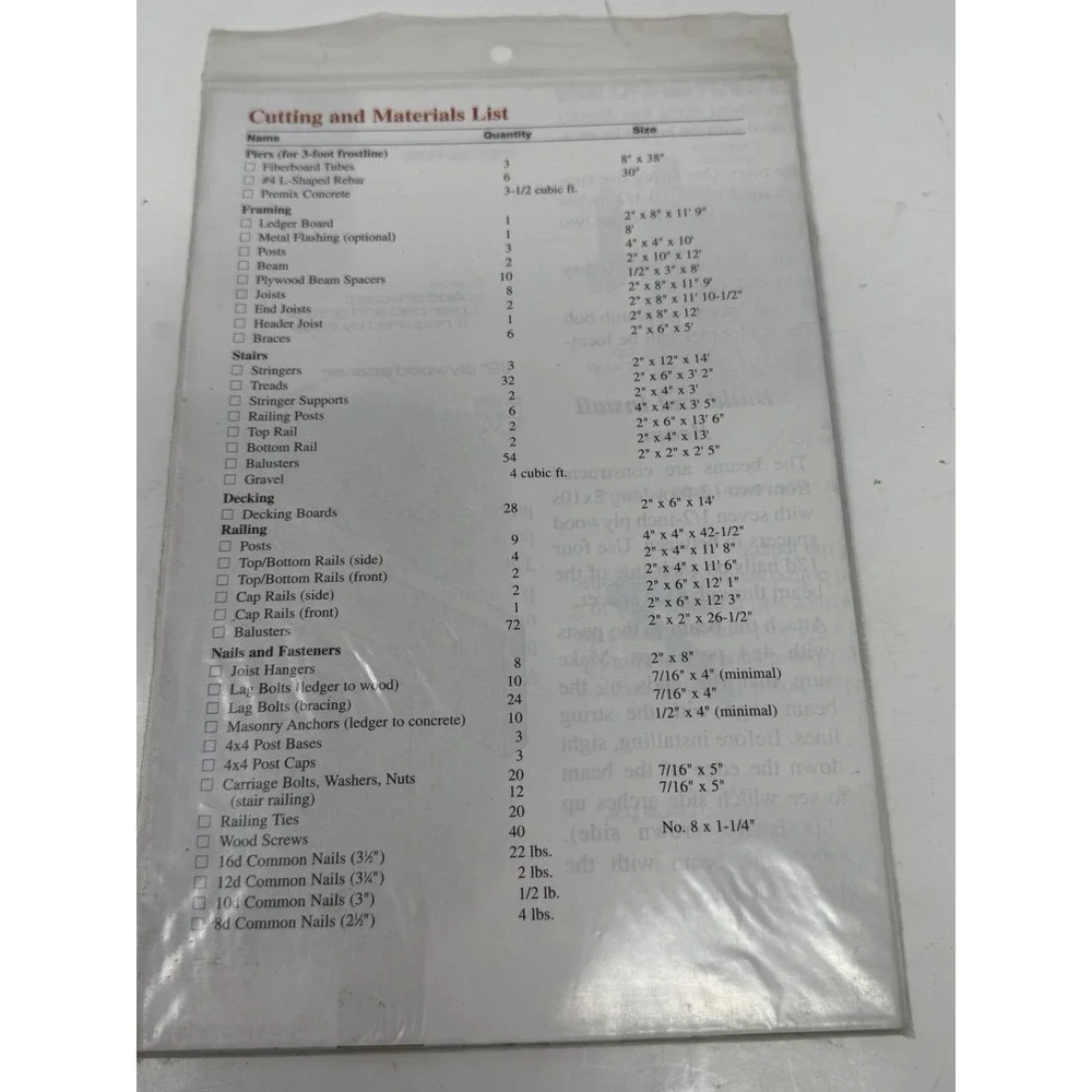 Lot of 7 Vintage‎ DIY Project Plans